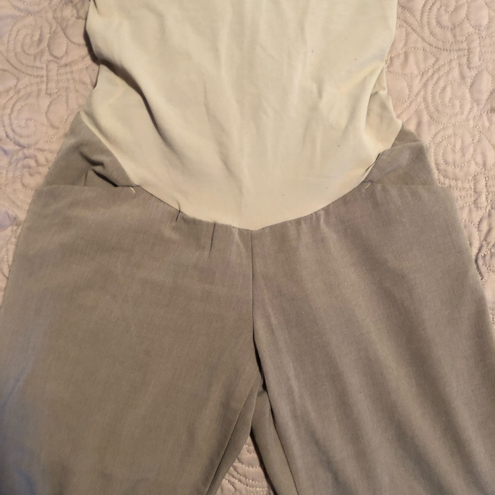 Motherhood Maternity Tan Slacks S - Picture 2 of 6